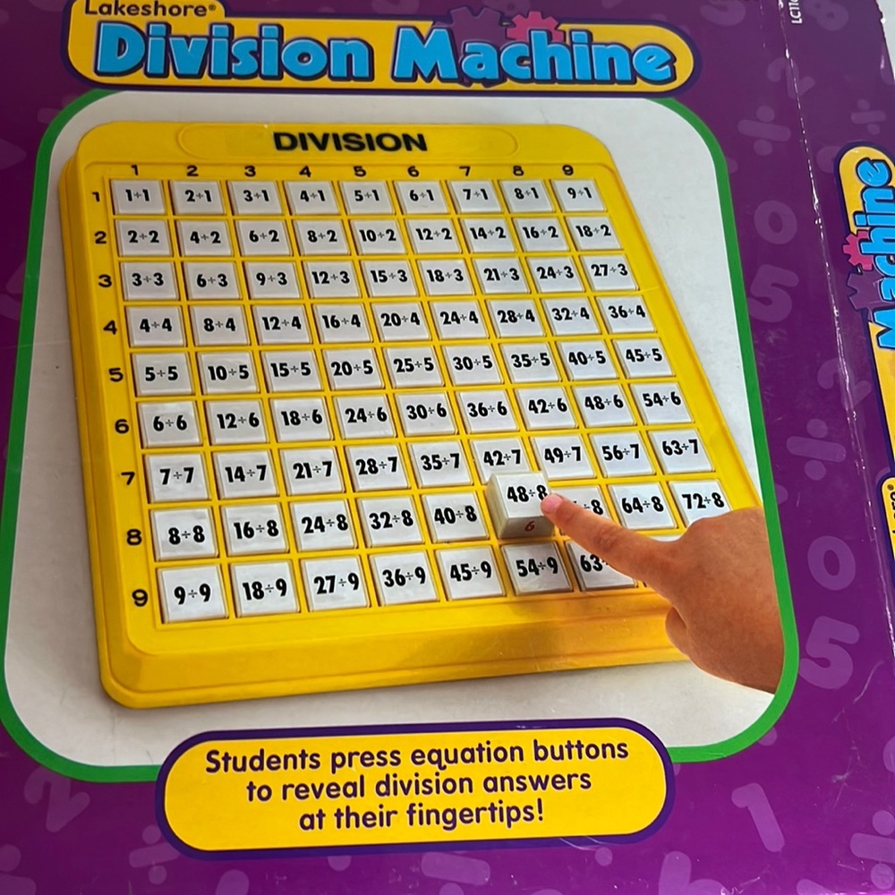Lakeshore Division, machine. make learning, division, easy and fun used good